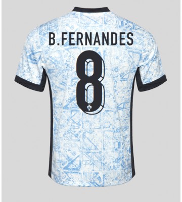 Portugal Bruno Fernandes #8 Bortatröja EM 2024 Kortärmad